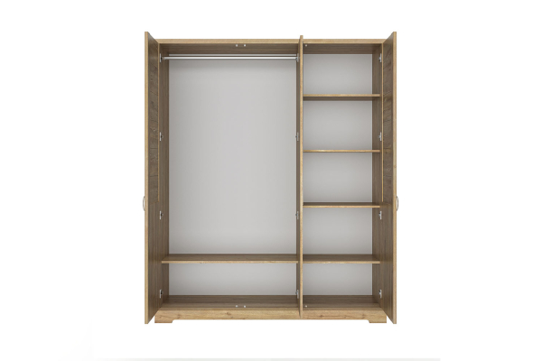 Armoire 3 portes effet persiennes Maël