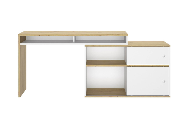 Bureau d’angle avec rangement modulable Théa