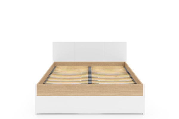 Lit en bois avec tête de lit Sato