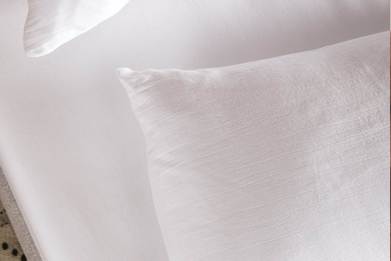 Taie d’oreiller en pur coton bio uni | Maison Aveni
