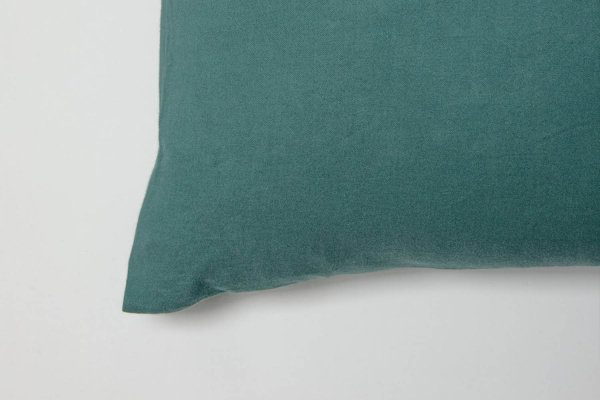 Taie d’oreiller en pur coton bio uni | Maison Aveni