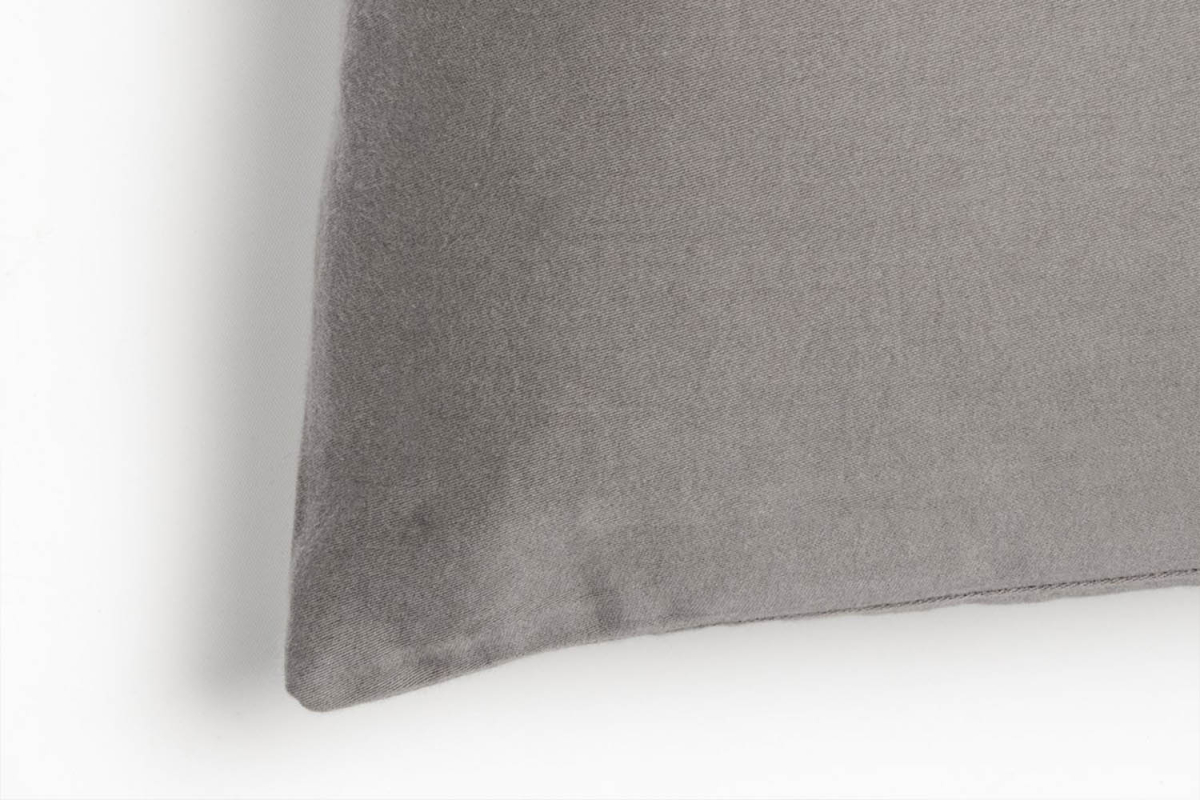 Taie d’oreiller en pur coton bio uni | Maison Aveni