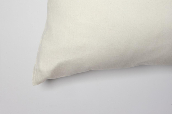 Taie d’oreiller en pur coton bio uni | Maison Aveni