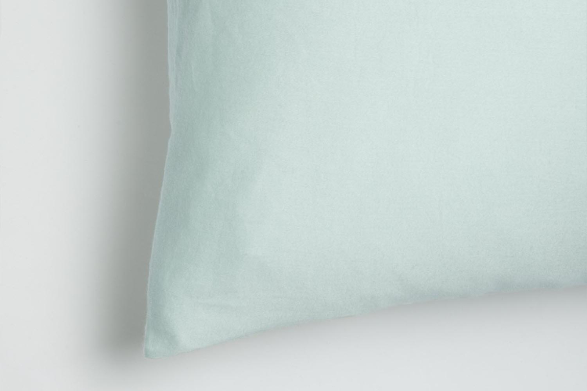 Taie d’oreiller en pur coton bio uni | Maison Aveni