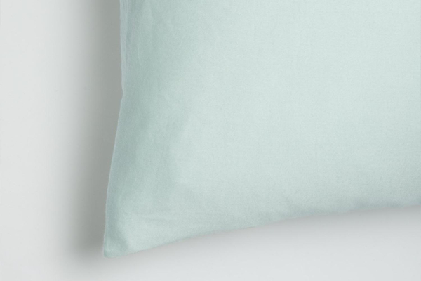 Taie d’oreiller en pur coton bio uni | Maison Aveni