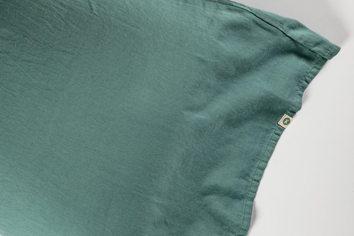 Taie d’oreiller en pur coton bio uni | Maison Aveni