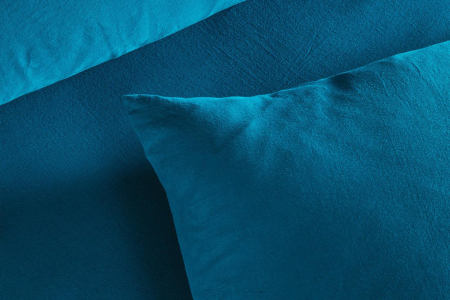 Taie d’oreiller en pur coton bio uni | Maison Aveni