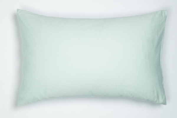 Taie d’oreiller en pur coton bio uni | Maison Aveni