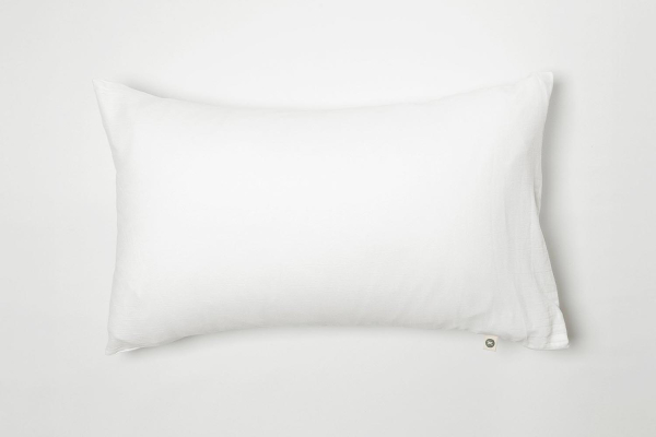 Taie d’oreiller en pur coton bio uni | Maison Aveni