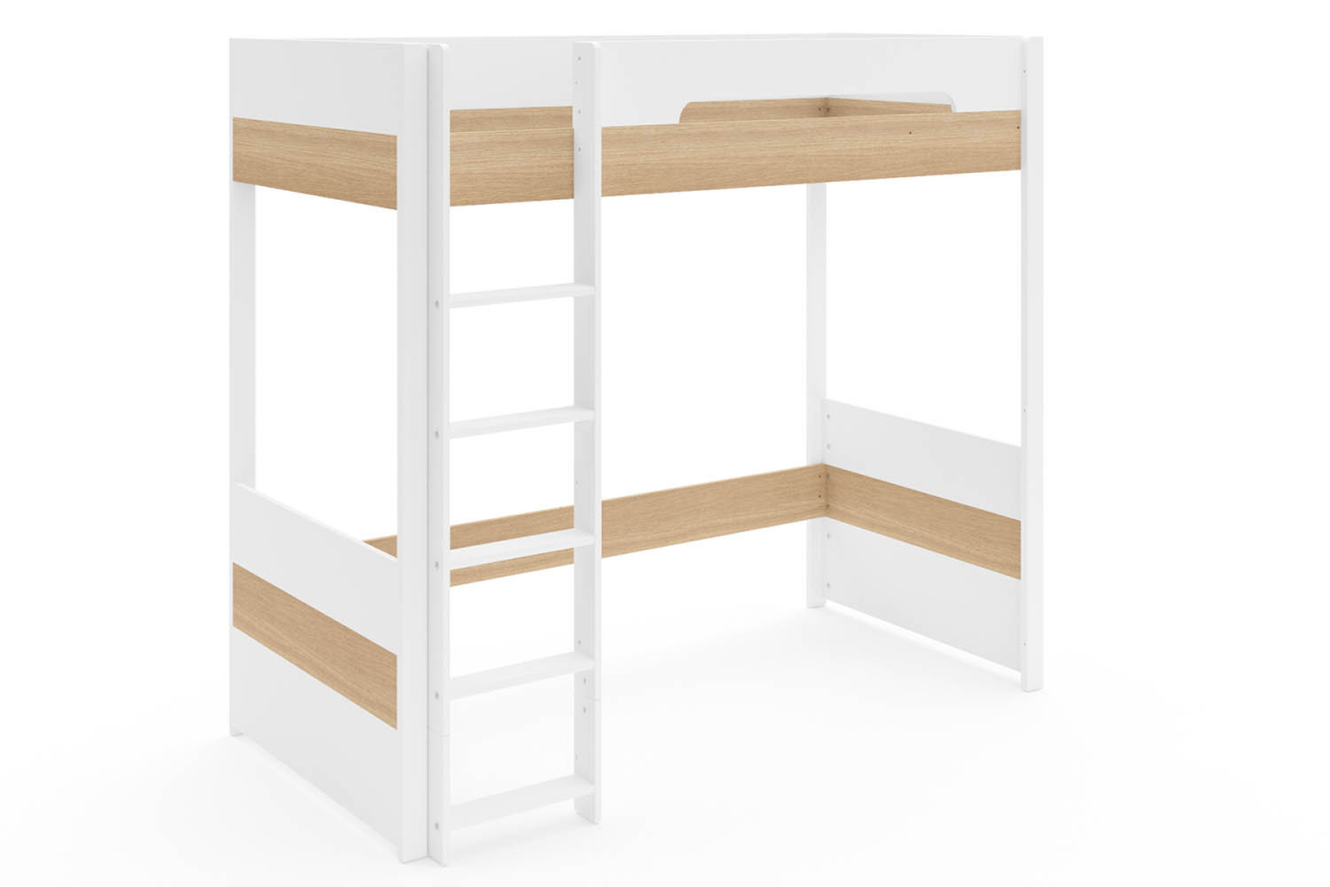Lit mezzanine en bois Sato