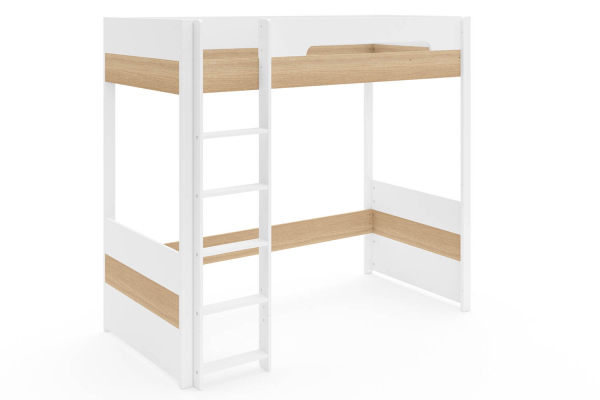 Lit mezzanine en bois Sato