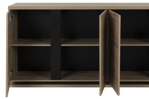 Buffet 4 portes design et pratique, fabriqué en France