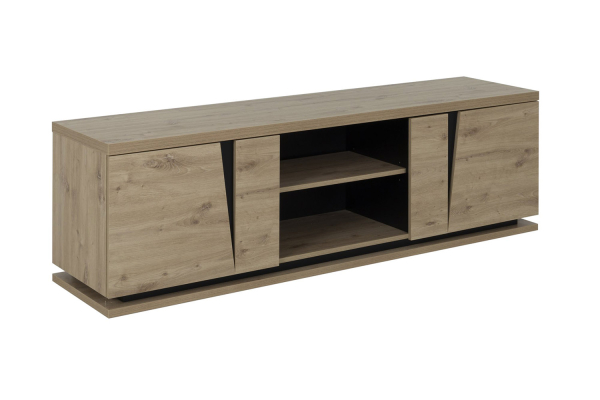 Mueble de TV de 2 puertas, 181 cm, Bari
