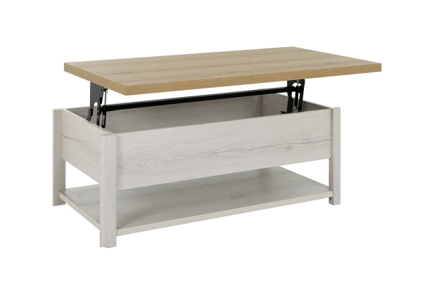 Table basse avec plateau relevable 115 cm Céleste