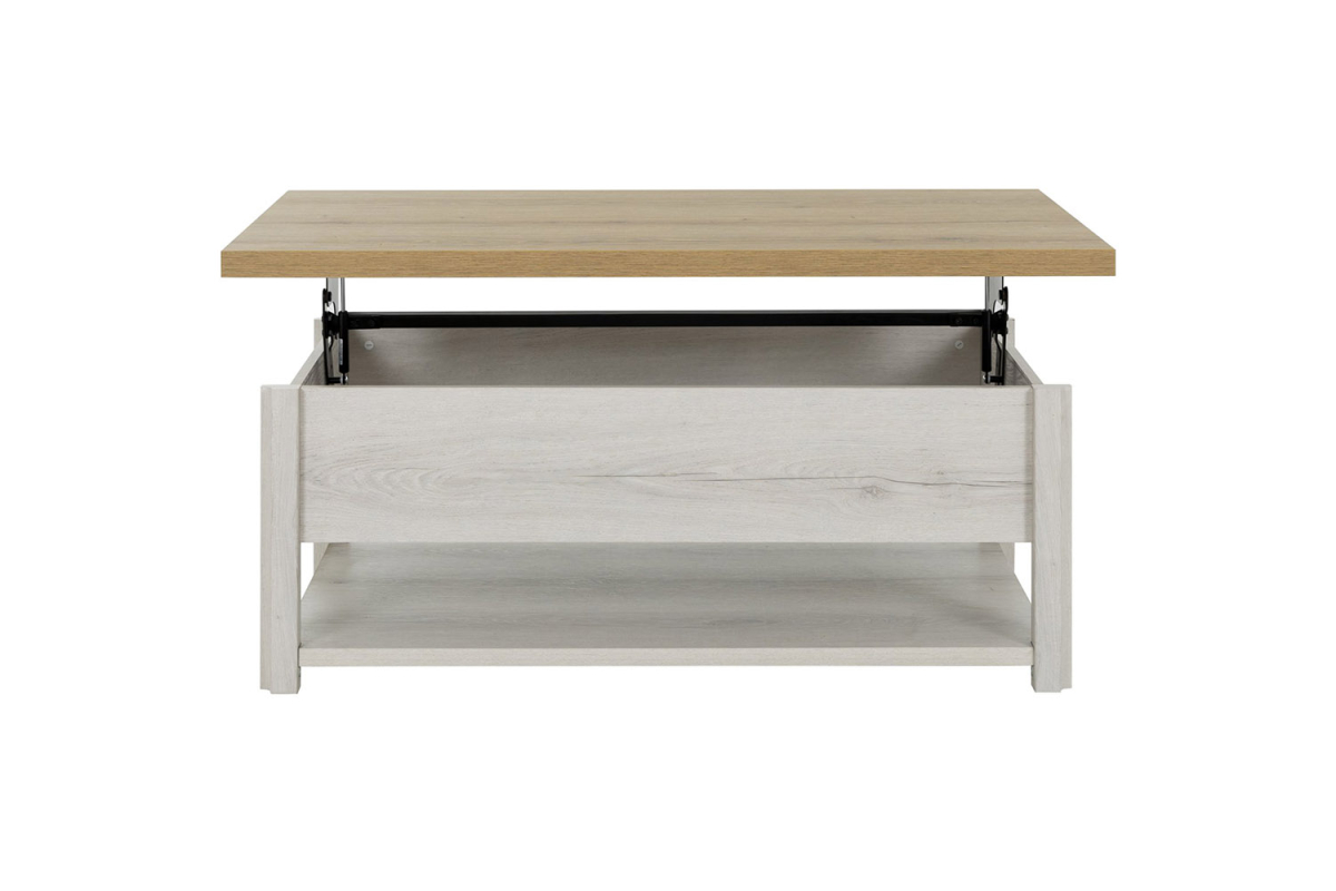 Table basse avec plateau relevable 115 cm Céleste