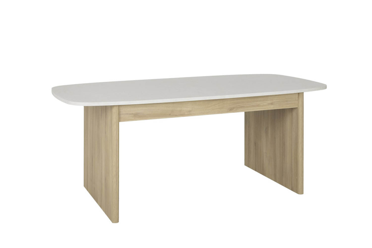 Table avec rallonge effet pierre 8-10 pers. Eos