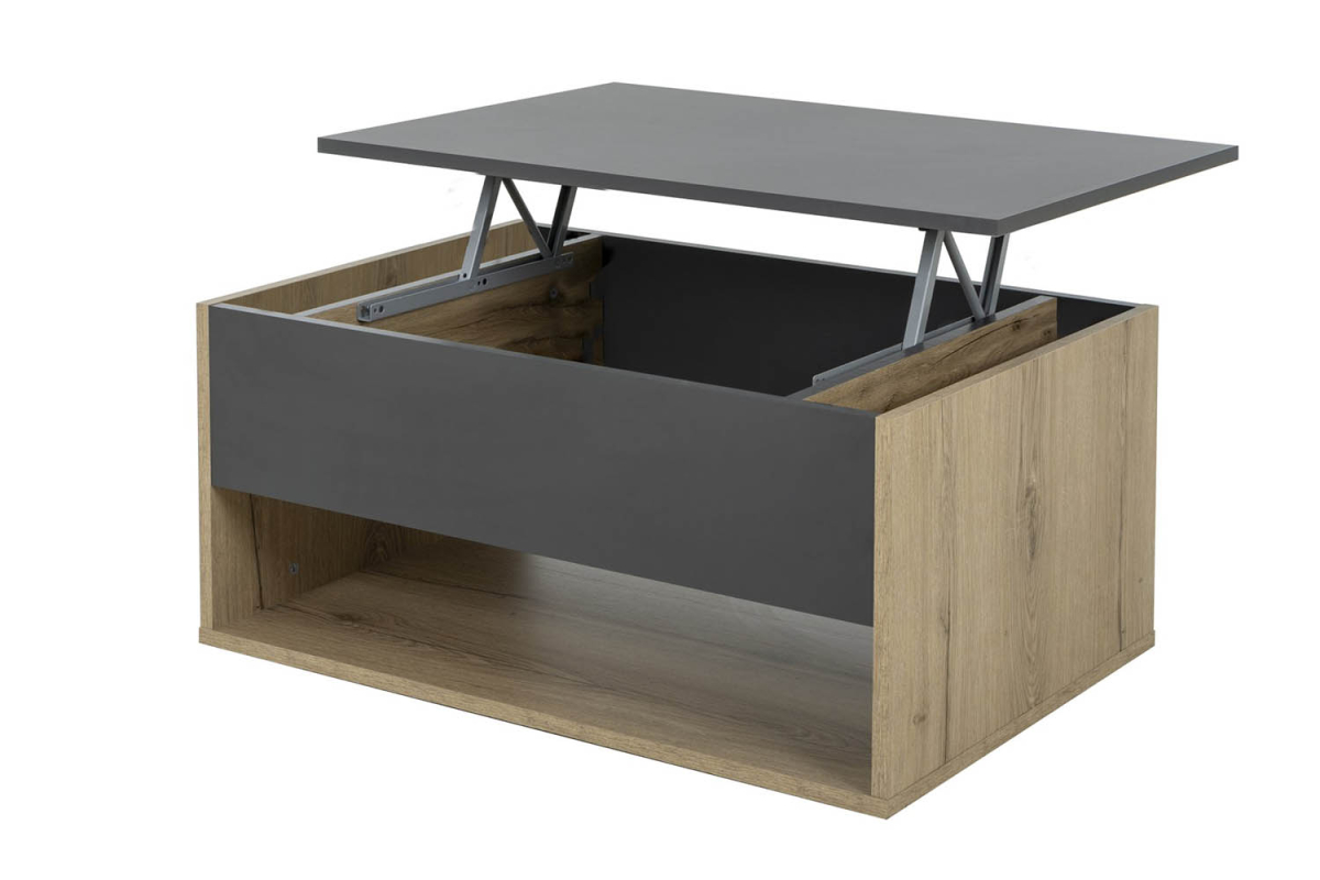 Table basse avec plateau relevable 90 cm Terra