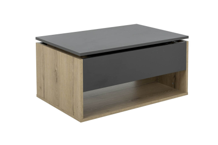 Table basse avec plateau relevable 90 cm Terra