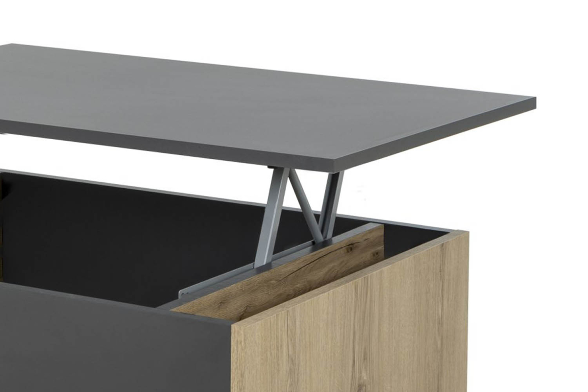 Table basse avec plateau relevable 90 cm Terra