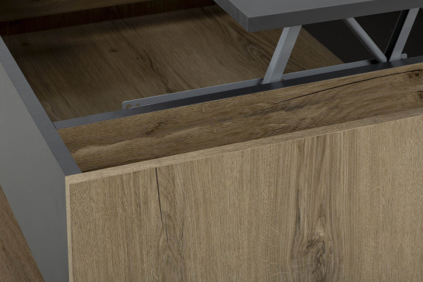 Table basse avec plateau relevable 90 cm Terra