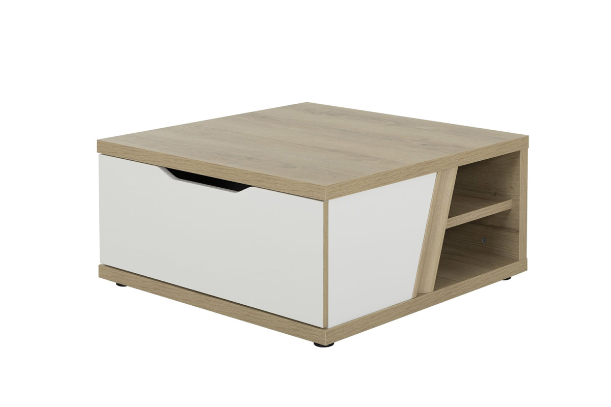 Table basse 1 tiroir carrée 81 cm Tivoli