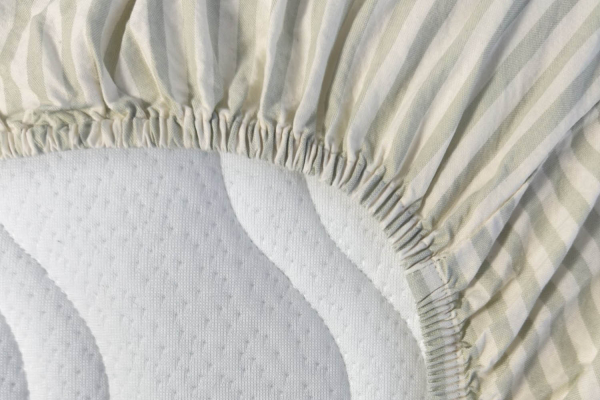 Drap housse Percale de Coton Bio Rayé