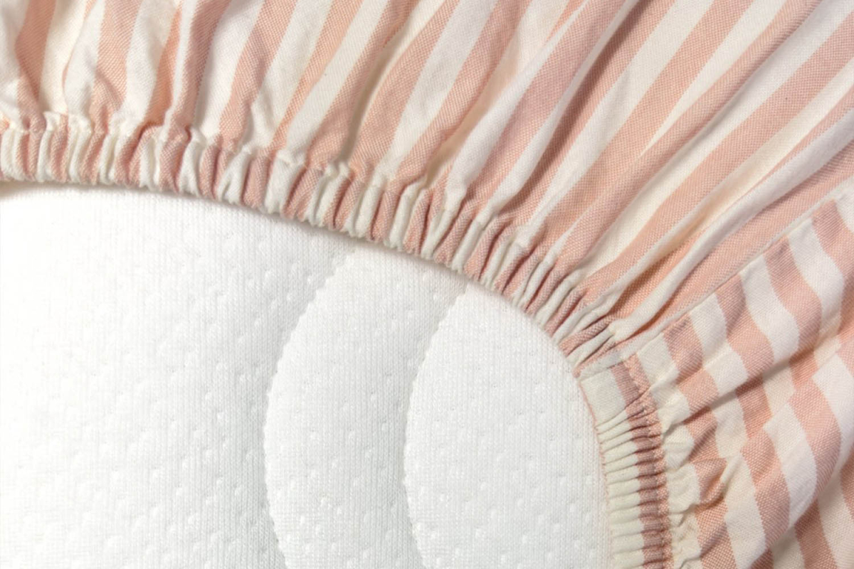 Drap housse Percale de Coton Bio Rayé