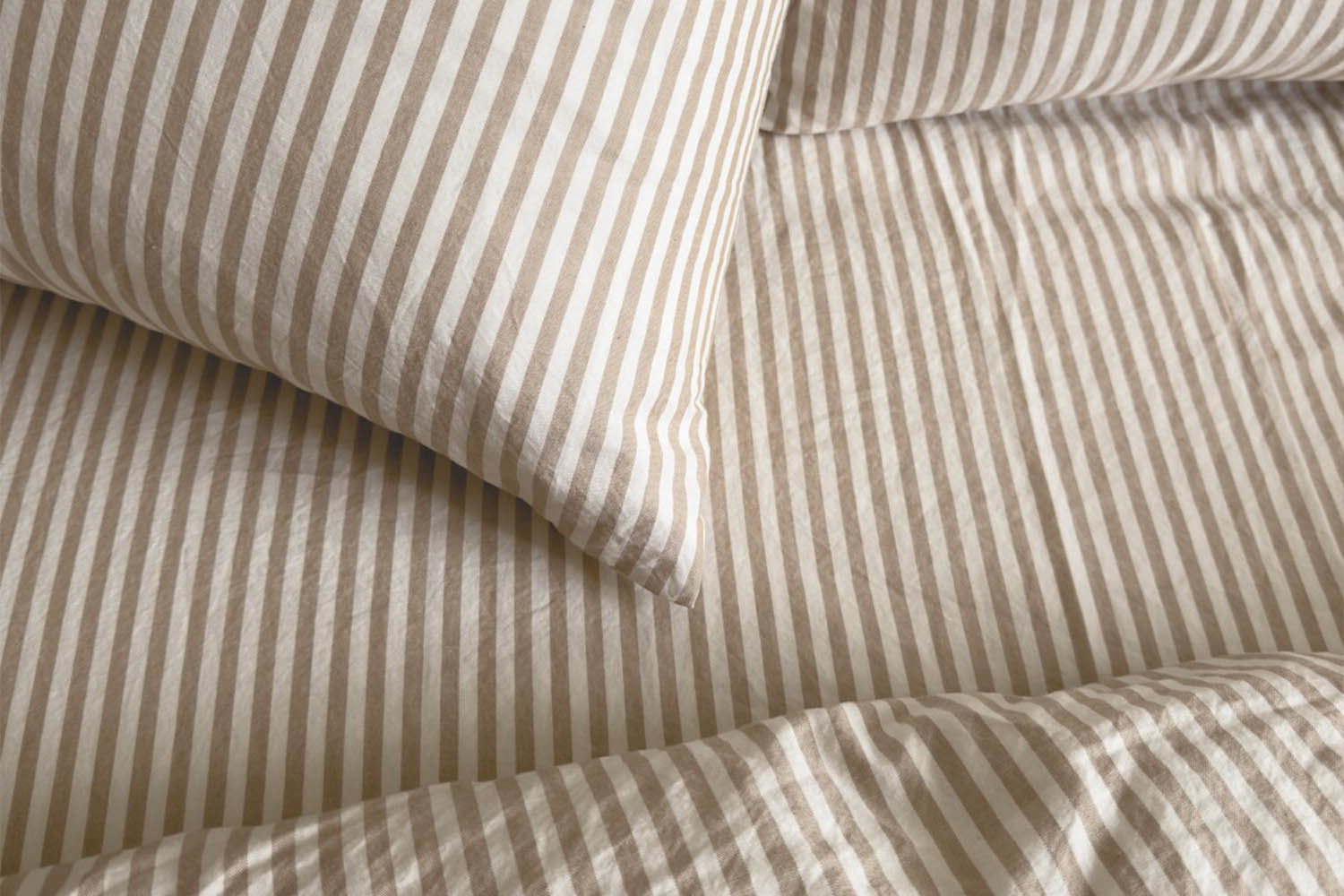 Drap housse Percale de Coton Bio Rayé