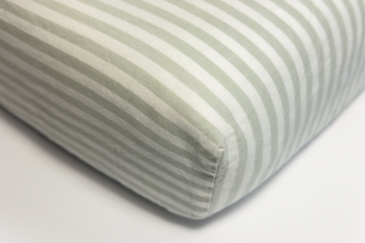 Drap housse Percale de Coton Bio Rayé