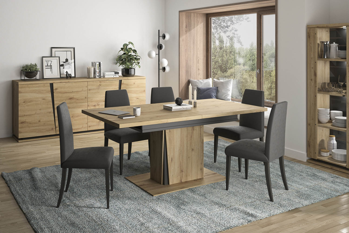 Table avec rallonge 6-8 pers. Bari