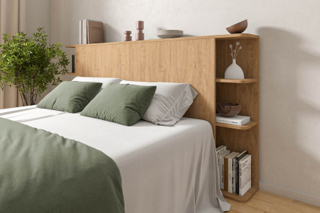 Tête de lit en bois avec rangement 200cm Milla
