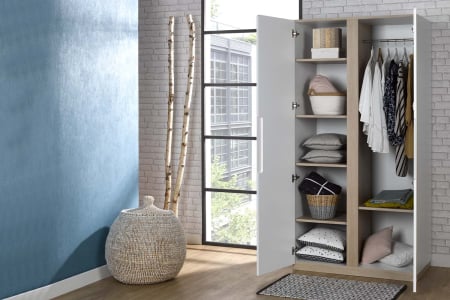 Sato two-door wardrobe