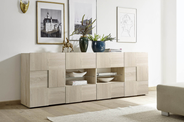 Buffet 2 portes 4 tiroirs 241 cm Calvi