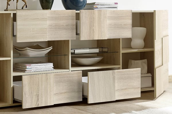 Calvi 241 cm Sideboard with 2 Doors and 4 Drawers