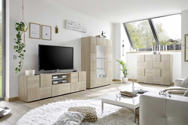 Meuble TV 2 portes 1 tiroir 181 cm Calvi