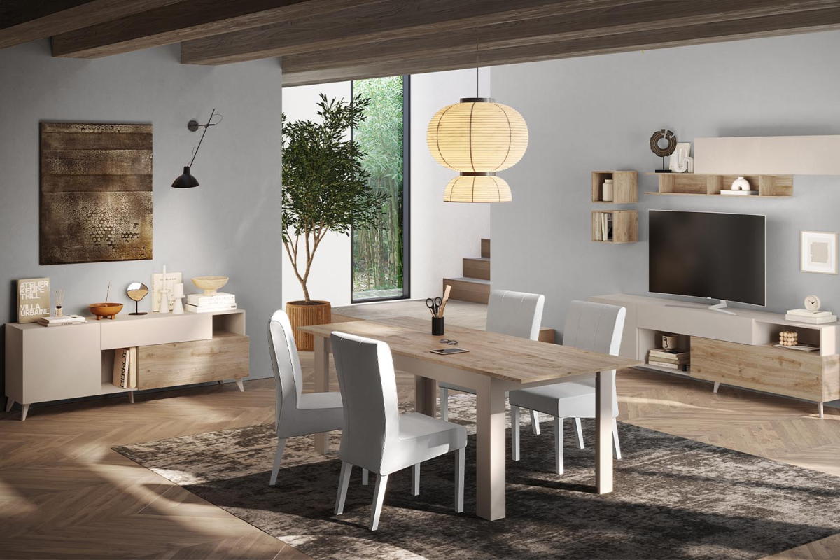 Table à manger avec rallonge 4-8 personnes Anvers