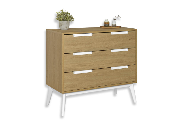 Commode 3 tiroirs en bois Arles