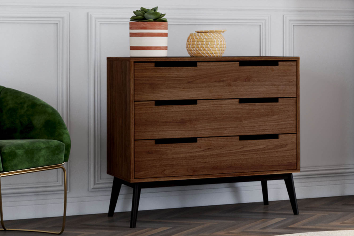 Commode 3 tiroirs en bois Arles