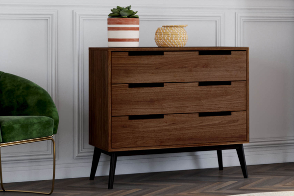 Commode 3 tiroirs en bois Arles