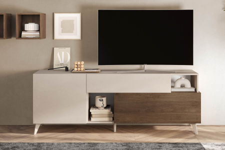 Meuble TV 1 porte 2 tiroirs 180 cm Anvers