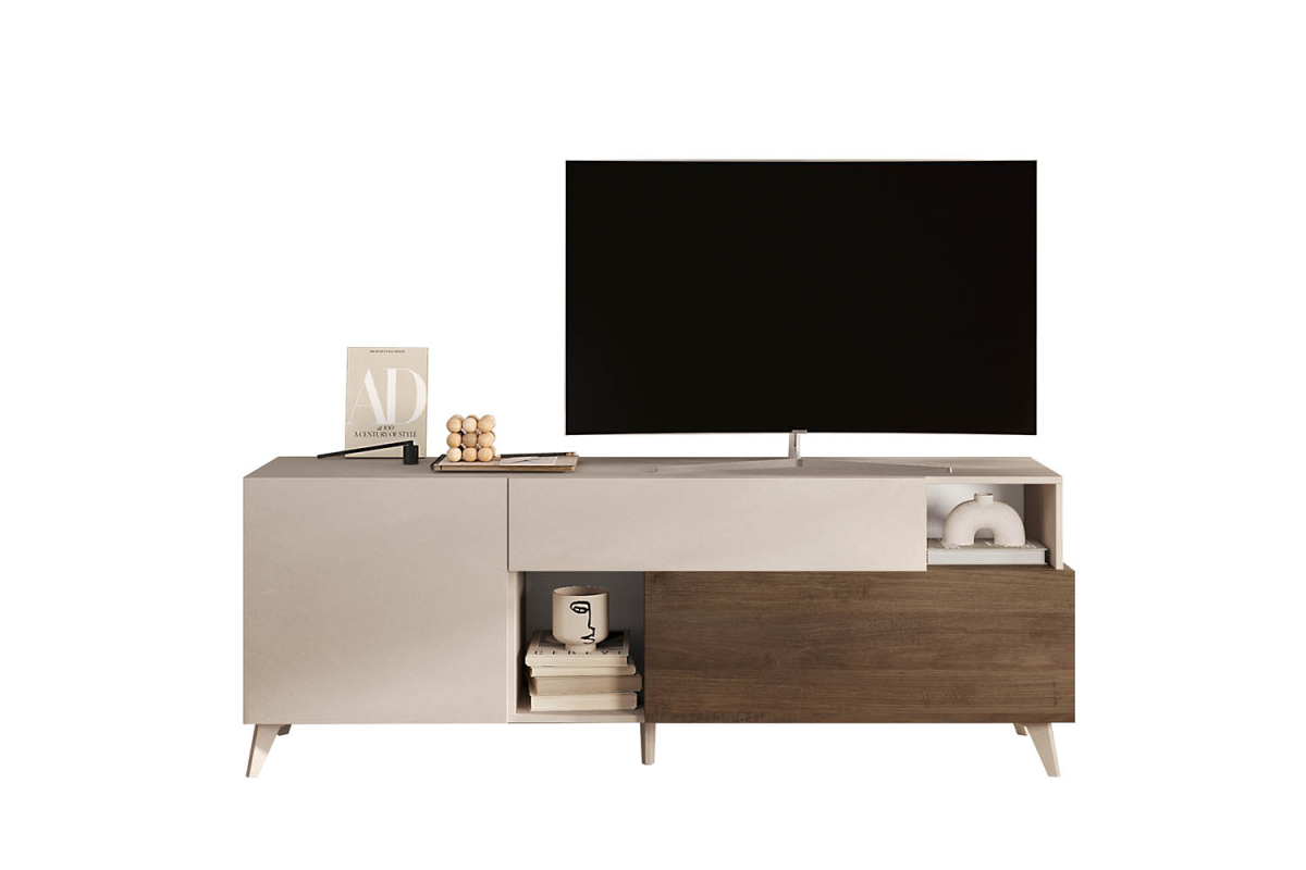 Meuble TV 1 porte 2 tiroirs 180 cm Anvers