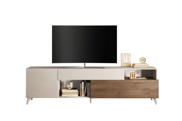 Meuble TV 1 porte 2 tiroirs 240 cm Anvers