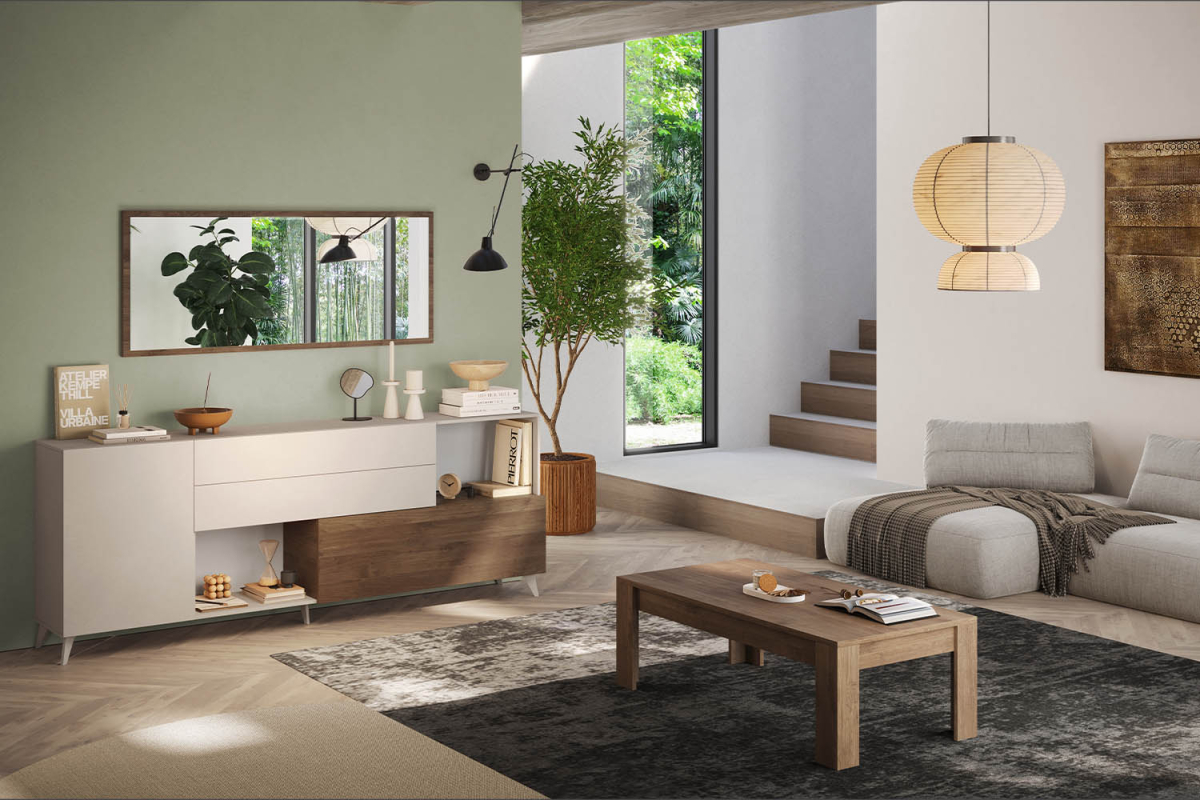 Buffet 1 porte 3 tiroirs 240 cm Anvers