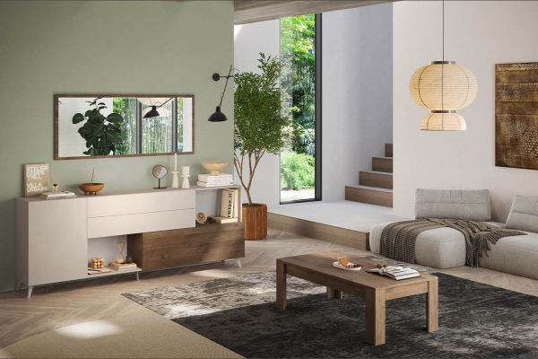 Buffet 1 porte 3 tiroirs 240 cm Anvers