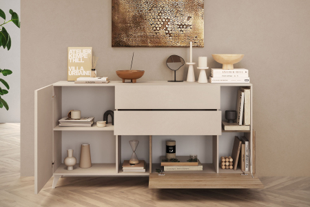 Buffet 1 porte 3 tiroirs 180 cm Anvers