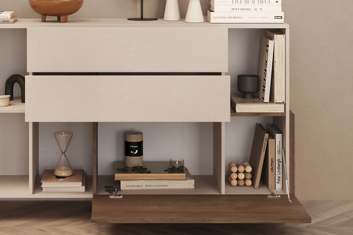 Buffet 1 porte 3 tiroirs 180 cm Anvers