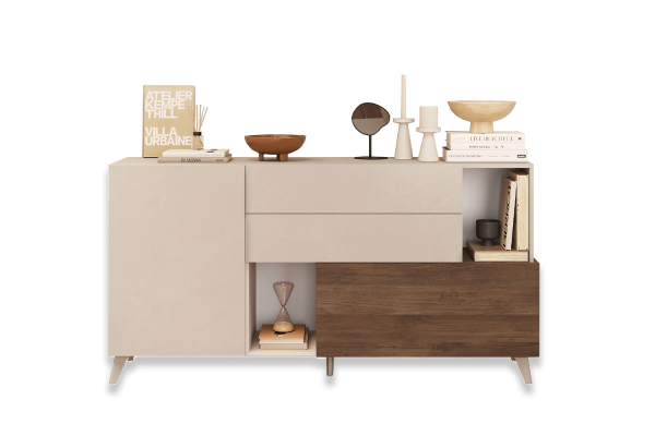Buffet 1 porte 3 tiroirs 180 cm Anvers