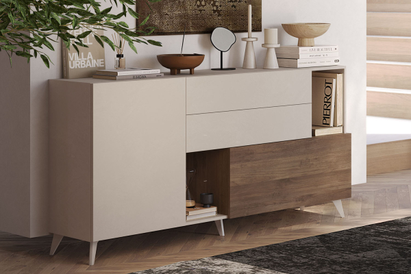 Buffet 2 portes 2 tiroirs 180 cm – Design et rangement moderne