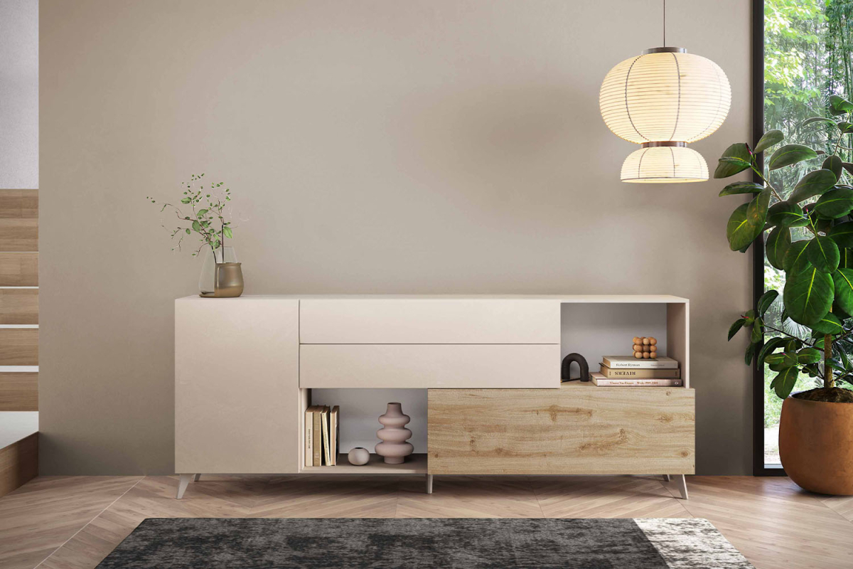Buffet 2 portes 2 tiroirs 240 cm Anvers