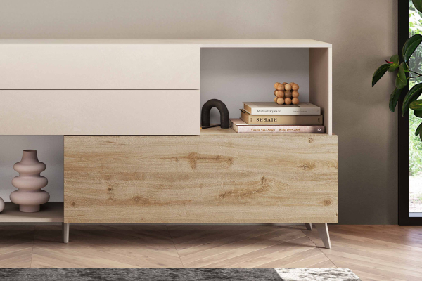 Buffet 2 portes 2 tiroirs 240 cm Anvers